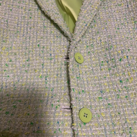 Elie Tahari mint green tweed blazer - Size 8 - Picture 2 of 7